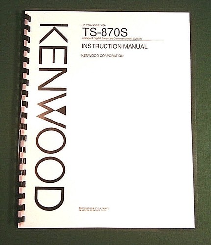 Kenwood 870s manuale di - ts-870s,